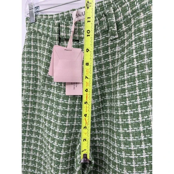 Green Checkered Women's Trousers - Picture 8 of 16